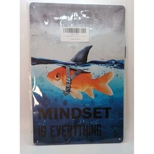 Mindset Is Everything-Steel‎ Decor Sign 12x8